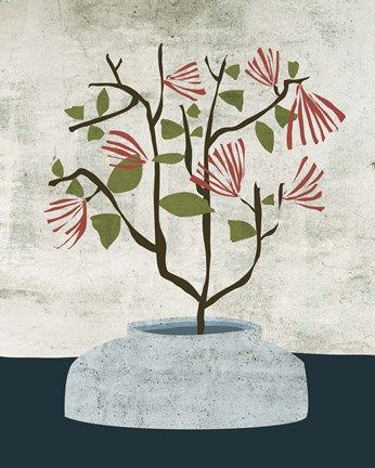 Framed Zen Branch II Print