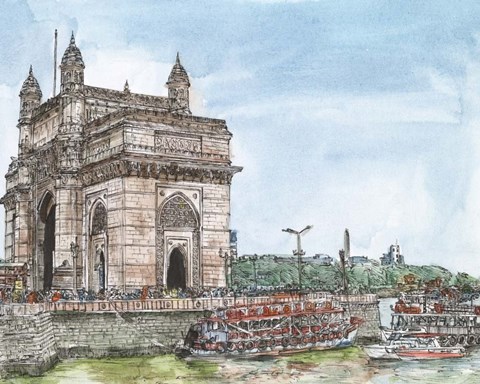 Framed Dreaming of India I Print