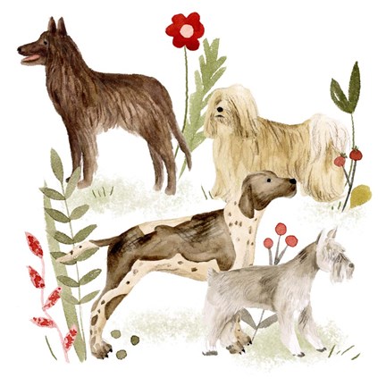 Framed Little Walk I Print