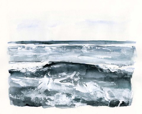 Framed Choppy Surf II Print