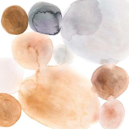 Framed Marble Wash I Print