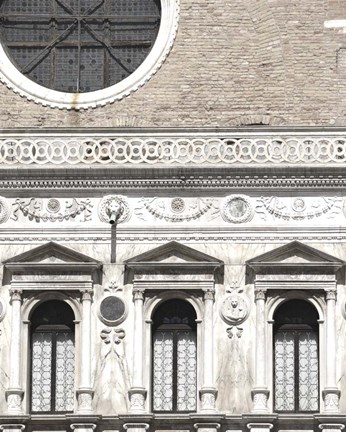 Framed Venetian Facade Photos I Print