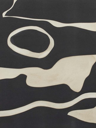 Framed Tides in Sepia II Print