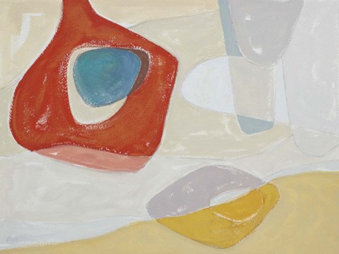 Framed Tidelands Abstract I Print