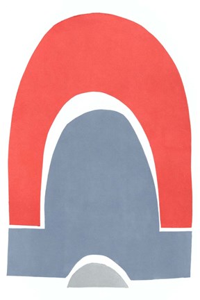 Framed Primary Arches III Print