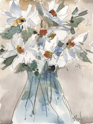 Framed Daisy Point of View II Print