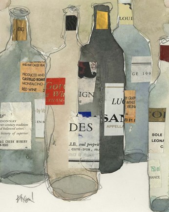 Framed Wine Bar Moment I Print