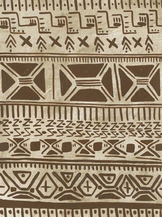 Framed Tribal Markings I Print