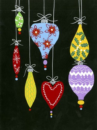 Framed Jazzy Christmas II Print