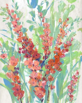 Framed Tropical Summer Blooms II Print