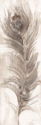 Framed Neutral Eyed Feathers II Print