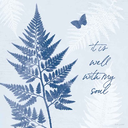 Framed True Blue IV Print