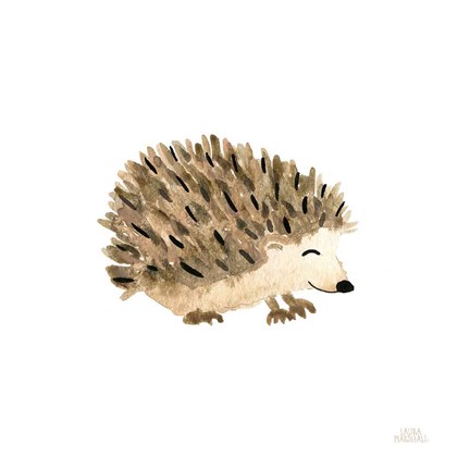 Framed Woodland Whimsy Hedgehog Print