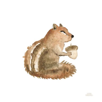 Framed Woodland Whimsy Squirrel Print