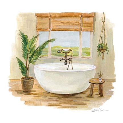 Framed Sunny Spa I Print