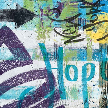 Framed City Graffiti II Print