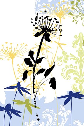 Framed Funky Botanical II No Words Print