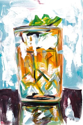 Framed Drink on the Rocks Print