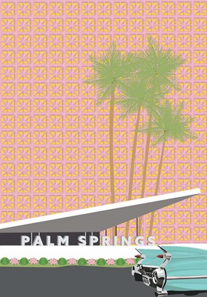 Framed Palm Springs with Convertible Print