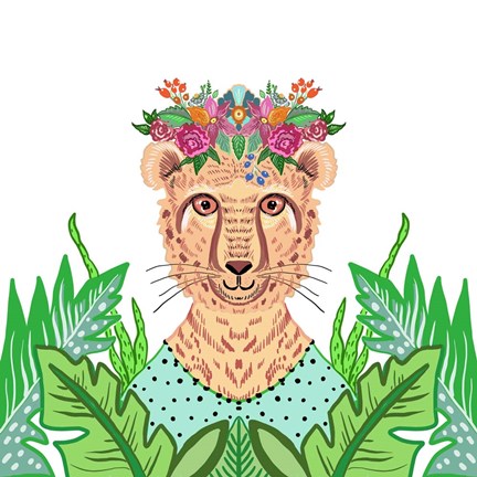 Framed Girly Cheetah Print