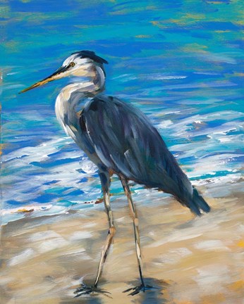 Framed Beach Bird II Print