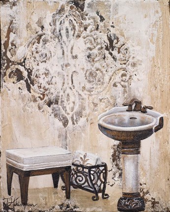 Framed Bronze Bath II Print