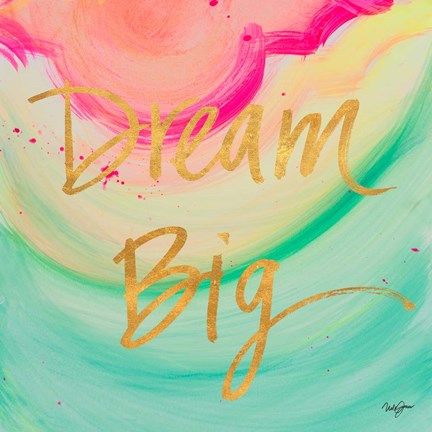 Framed Dream Big Watercolor Print