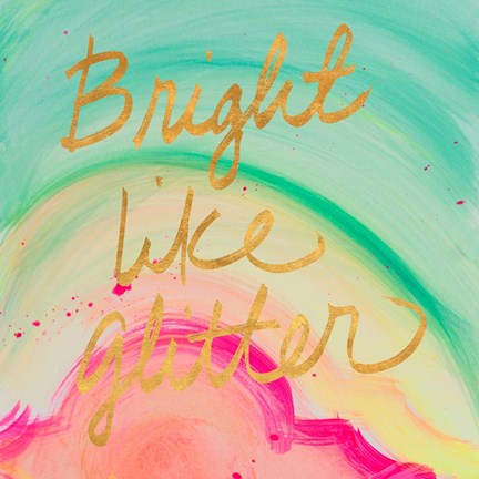 Framed Chic Glitter II Print