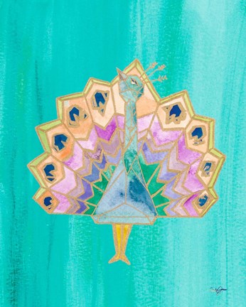 Framed Bright Origami IV Print