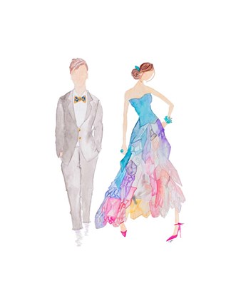 Framed Ballroom Couple Print