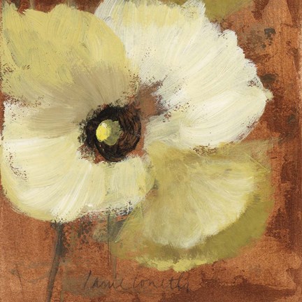 Framed Autumn Poppies I Print