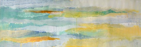 Framed Summer Sea Panel I Print