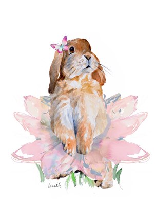 Framed Ballet Bunny III Print