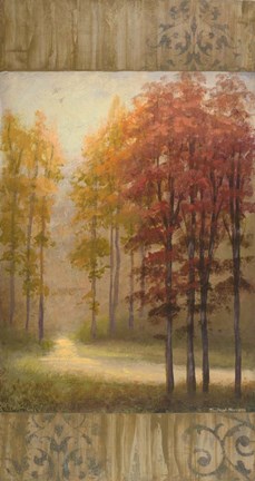 Framed October Trees I Print