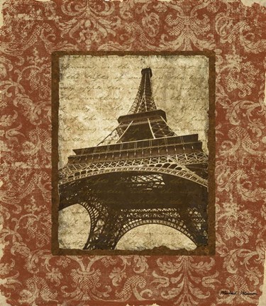 Framed J&#39;aime Paris II Print