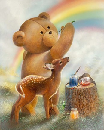 Framed Over the Rainbow Print