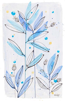 Framed Botanical Stamp I Print