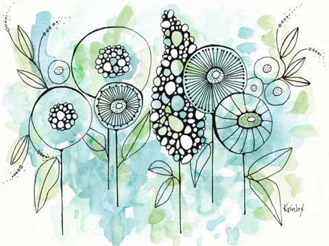 Framed Colors of the Meadow Print