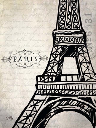 Framed Paris Eiffel Print