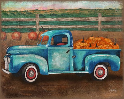 Framed Truck Harvest I Print