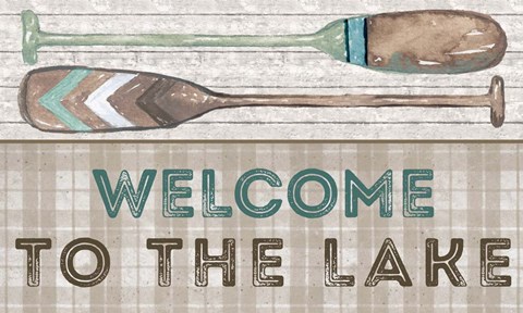 Framed Welcome to the Lake Print