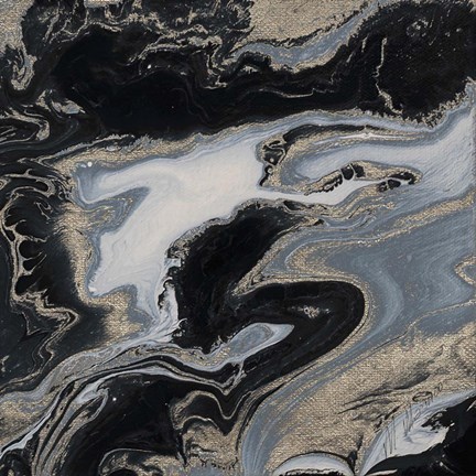 Framed Midnight Marble Print
