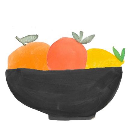 Framed Fruit Bowl II Print