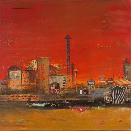 Framed Crazy City I Print