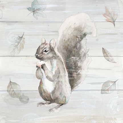 Framed Neutral Squirrel Print