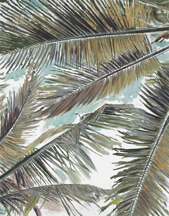 Framed Palms in the Sky Print