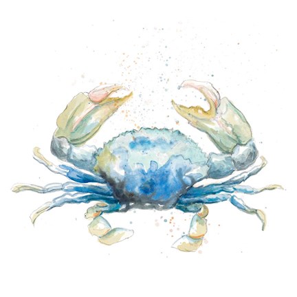 Framed Cangrejo Azul Square Print