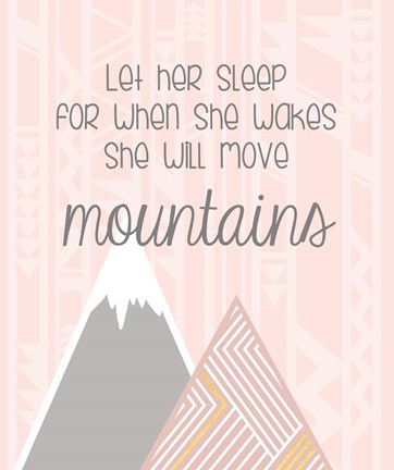 Framed She&#39;ll Move Mountains Print