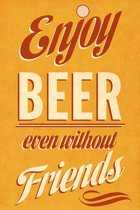 Framed Enjoy Beer Print
