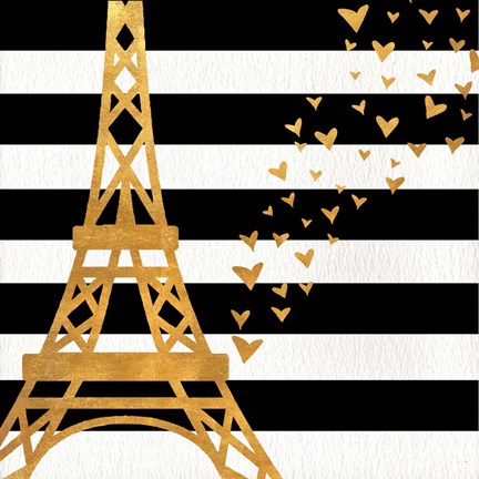 Framed Eiffel Tower Love Print